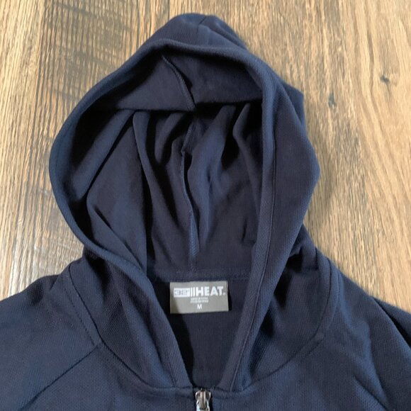 NWT 32 Degree Heat Men's size Medium Navy Full Zip Hooded Jacket - Picture 6 of 10